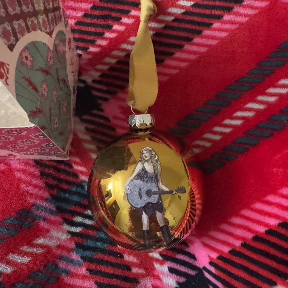 Taylor Swift Fearless Gold Ball Ornament